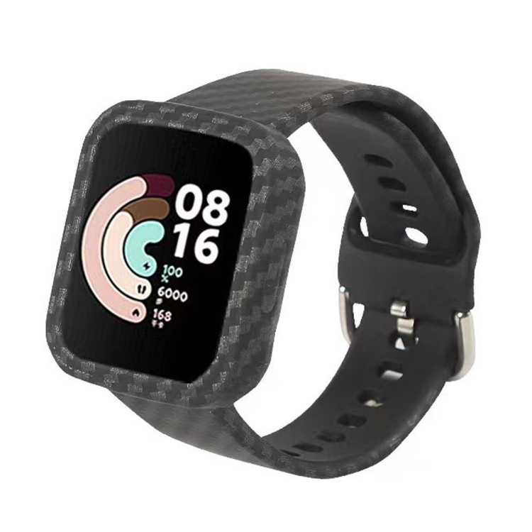 

For Xiaomi Redmi Watch Camouflage Silicone Watch Band(Carbon Fiber Black)