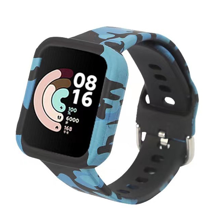 

For Xiaomi Redmi Watch 2 / 2 Lite Camouflage Silicone Watch Band(Blue)