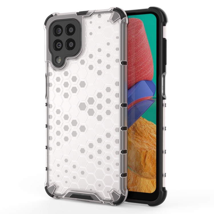 

For Samsung Galaxy M33 5G Global Shockproof Honeycomb PC + TPU Phone Case(White)