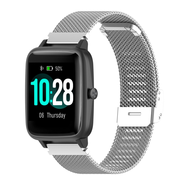 

19mm Snap-fit Stainless Steel Mesh Watch Band(Silver)
