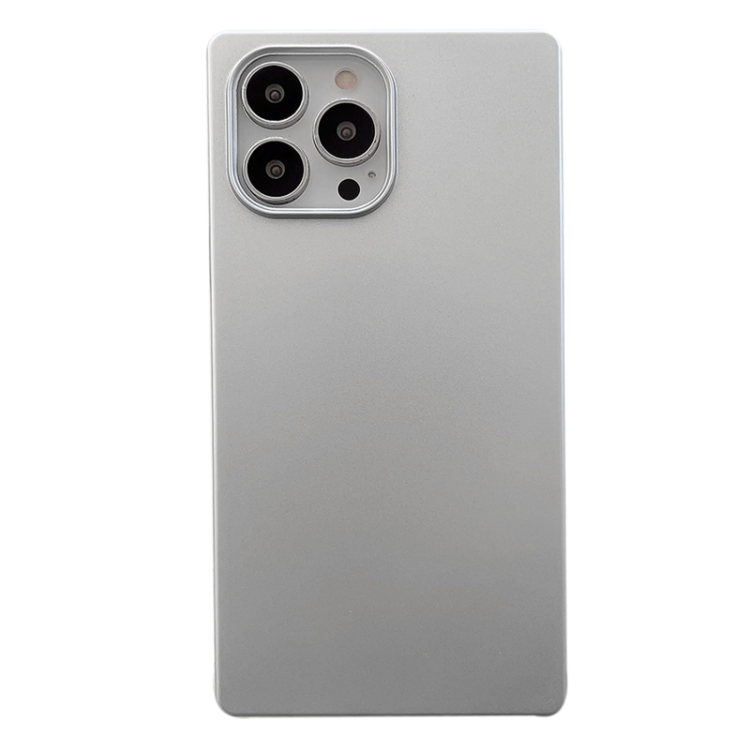 

Square Matte Silver TPU Phone Case For iPhone 11 Pro Max