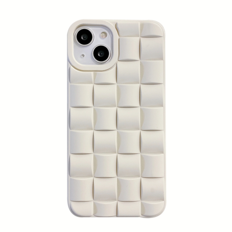 

For iPhone 12 / 12 Pro Weave Texture TPU Phone Case(Beige)