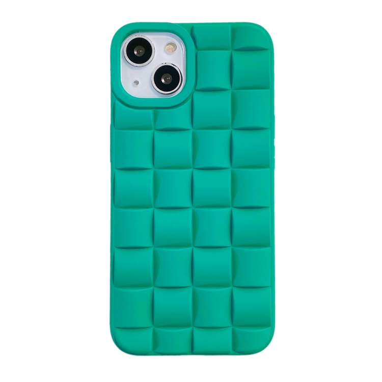

For iPhone 12 / 12 Pro Weave Texture TPU Phone Case(Blue-green)