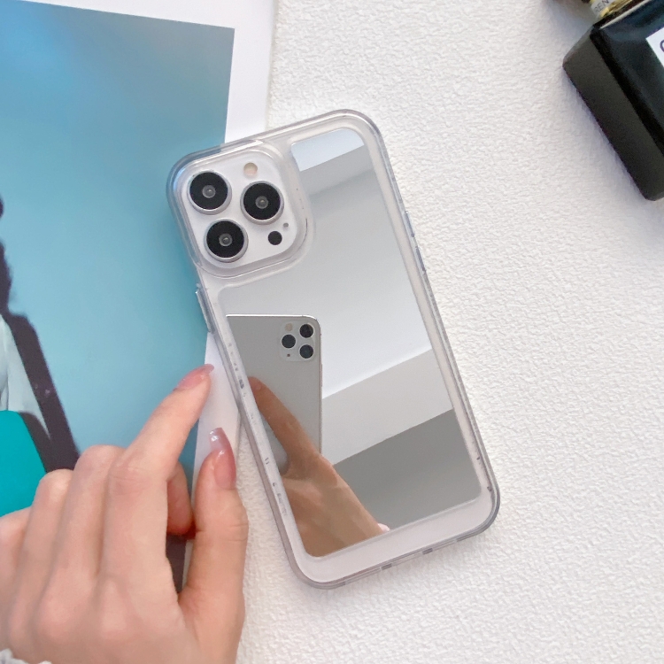 

Mirror TPU Phone Case For iPhone 12 Pro Max(White)