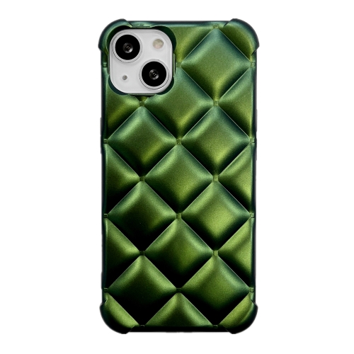 

Rhombic Texture Chameleon TPU Phone Case For iPhone 12 / 12 Pro(Green)