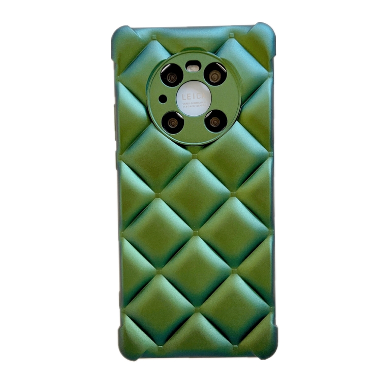 

For Huawei Mate 40 Pro Rhombic Texture Chameleon TPU Phone Case(Green)