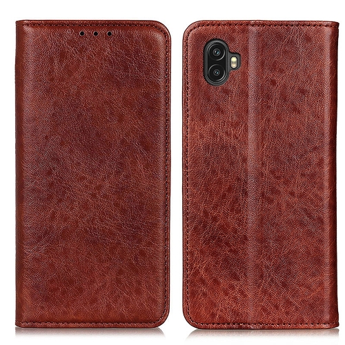 

For Samsung Galaxy Xcover Pro 2 Magnetic Crazy Horse Texture Horizontal Flip Leather Phone Case(Brown)