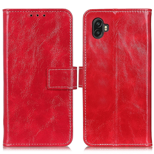 

For Samsung Galaxy Xcover Pro 2 Retro Crazy Horse Texture Horizontal Flip Leather Phone Case(Red)