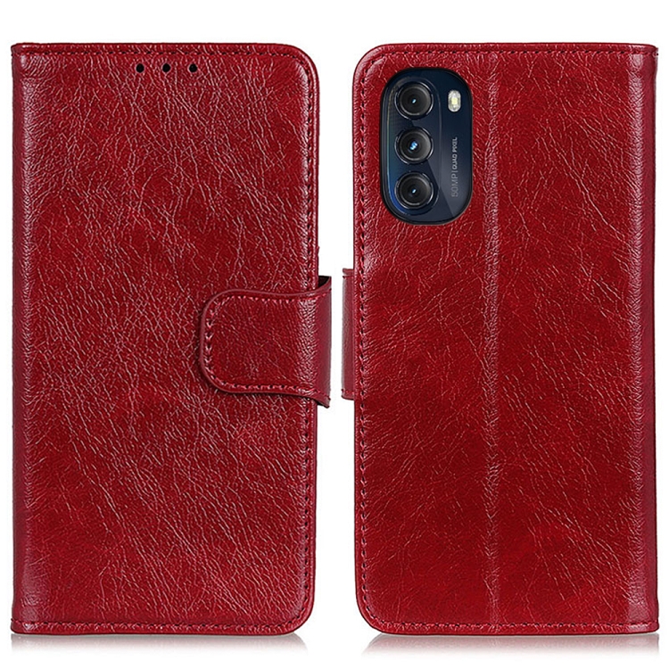 

For Motorola Moto G 5G 2022 Nappa Texture Leather Phone Case(Red)