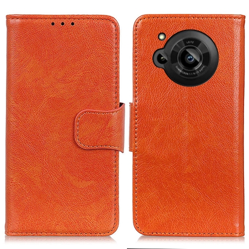 

For Sharp Aquos R7 Nappa Texture Horizontal Flip Leather Phone Case(Orange)