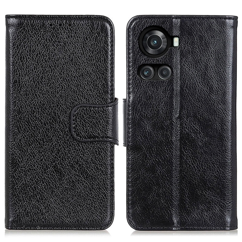 

For OnePlus Ace / 10R Nappa Texture Horizontal Flip Leather Phone Case(Black)