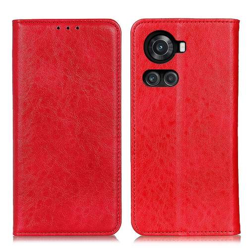 

For OnePlus ACE/10R Magnetic Crazy Horse Texture Horizontal Flip Leather Phone Case(Red)
