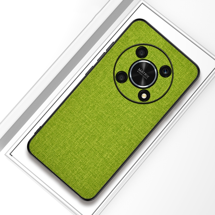 

For Honor X30 5G hockproof Cloth Texture PC + TPU Phone Case(Green)