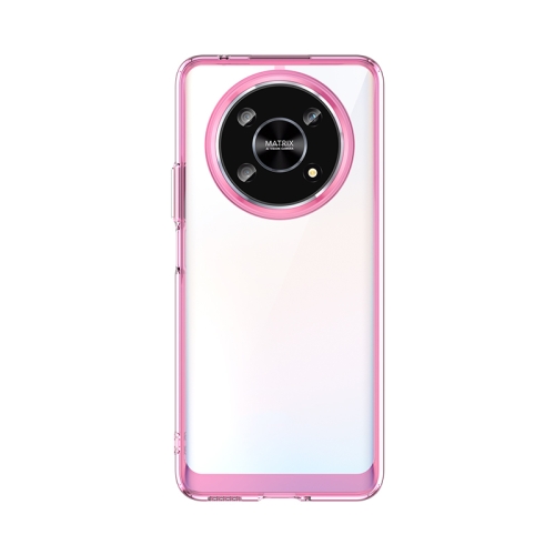 

For Honor X30 5G Colorful Series Acrylic + TPU Phone Case(Transparent Pink)