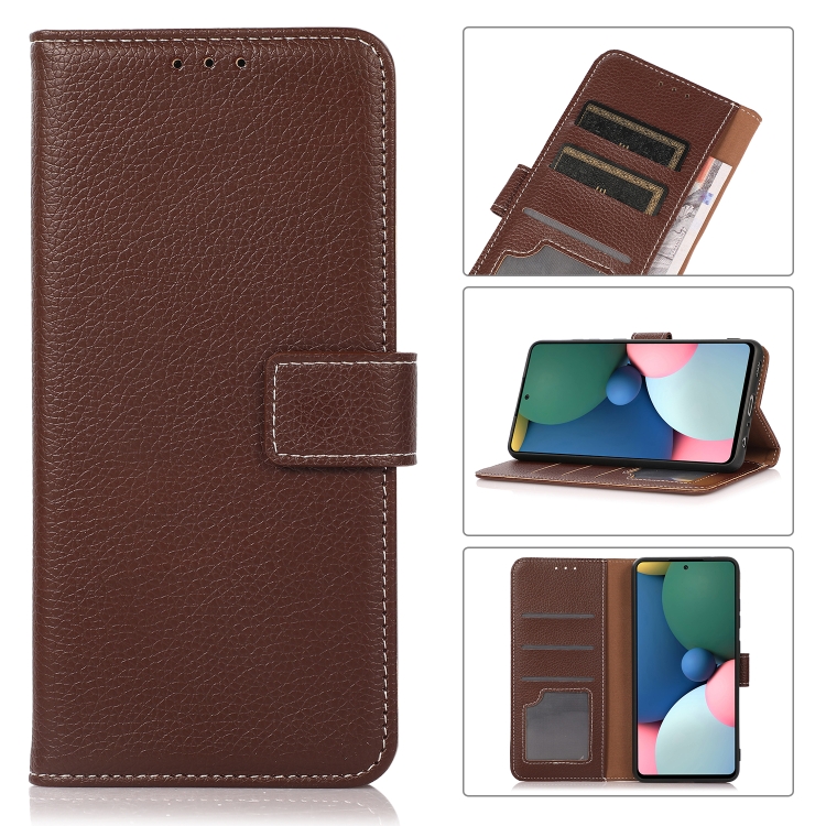 

For Motorola Moto G 5G 2022 Litchi Texture Horizontal Flip Leather Phone Case(Brown)