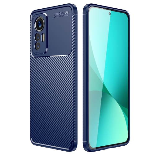 

For Xiaomi 12 Lite Carbon Fiber Texture Shockproof TPU Case(Blue)
