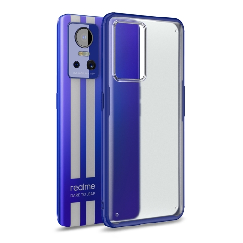 

For OPPO Realme GT Neo3 Four-corner Shockproof TPU + PC Phone Case(Transparent Blue)
