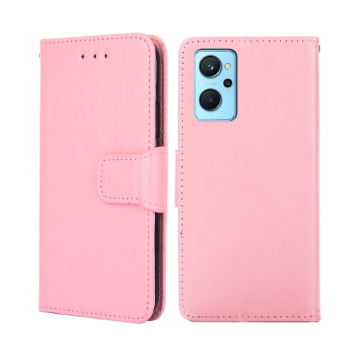 

For OPPO Realme 9i / A36 4G / A96 4G / K10 4G / A76 4G Crystal Texture Leather Phone Case(Pink)