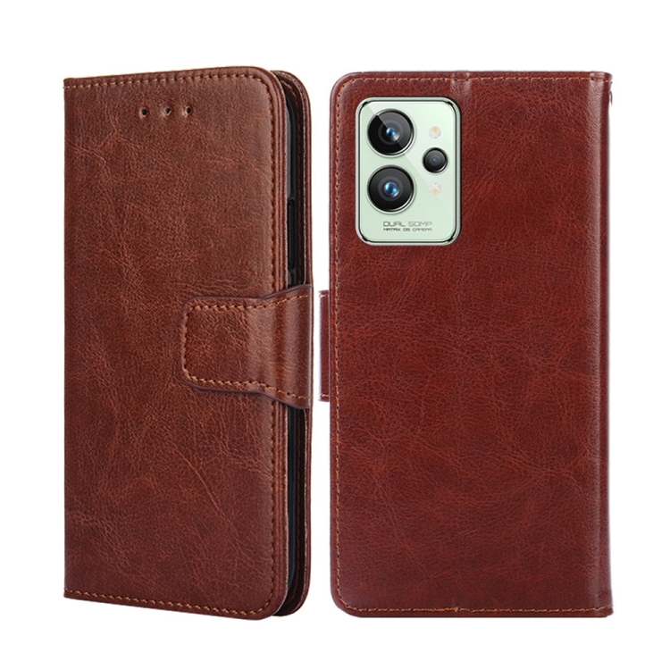 

For OPPO Realme GT 2 Pro Crystal Texture Leather Phone Case(Brown)
