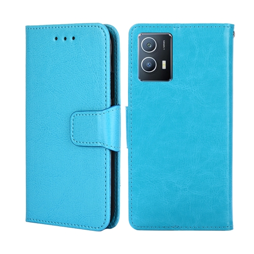 

For vivo iQOO U5 5G Crystal Texture Leather Phone Case(Sky Blue)