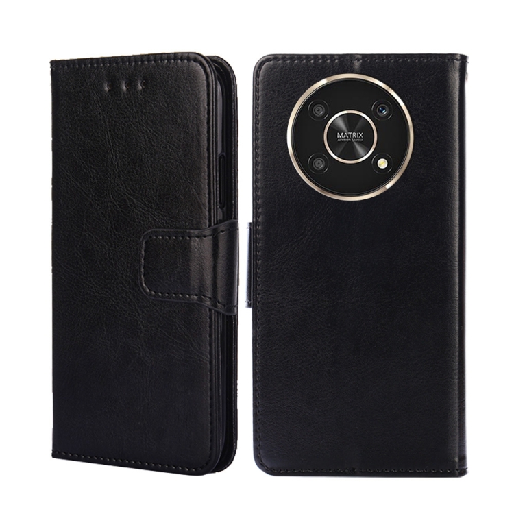 

For Honor X30 5G Crystal Texture Leather Phone Case(Black)