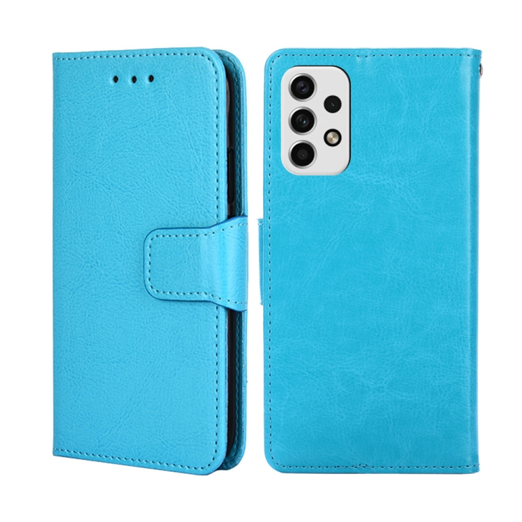 

For Samsung Galaxy A23 5G Crystal Texture Leather Phone Case(Sky Blue)