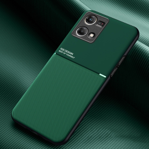 

For OPPO Reno7 Classic Tilt Magnetic Phone Case(Green)