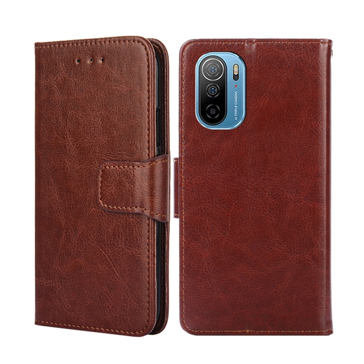 

For Ulefone Note 13P Crystal Texture Leather Phone Case(Brown)