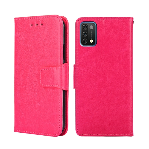 

For UMIDIGI A11 Crystal Texture Leather Phone Case(Rose Red)