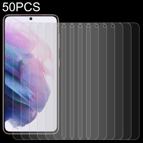 

50 PCS 0.18mm 9H 2.5D Tempered Glass Fingerprint Unlock Film For Samsung Galaxy S21+ 5G