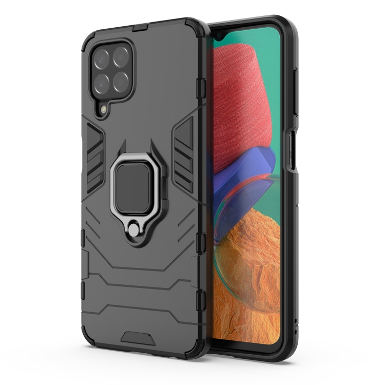 

For Samsung Galaxy M33 5G Magnetic Ring Holder PC + TPU Phone Case(Black)