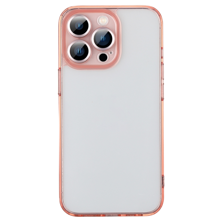 

CD Lens Protection Glass Phone Case For iPhone 13 Pro Max(Pink)