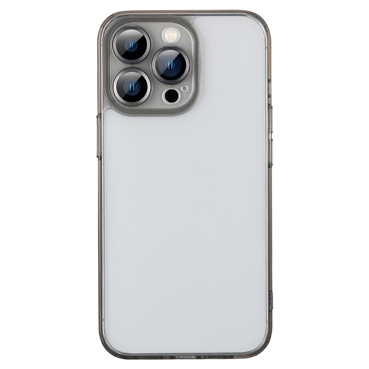 

CD Lens Protection Glass Phone Case For iPhone 12 Pro Max(Black)