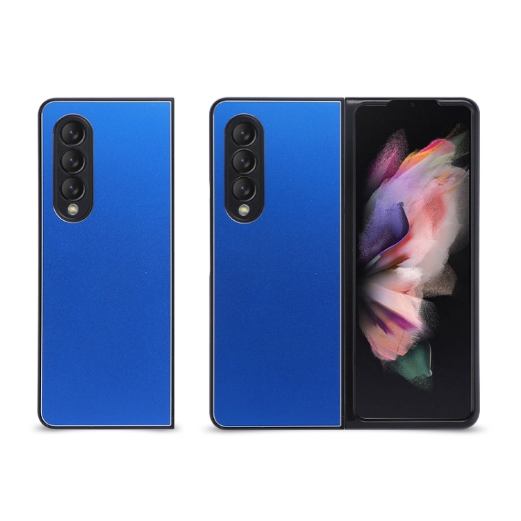 

For Samsung Galaxy Z Fold3 5G Aluminum Alloy Folding Phone Case(Blue)
