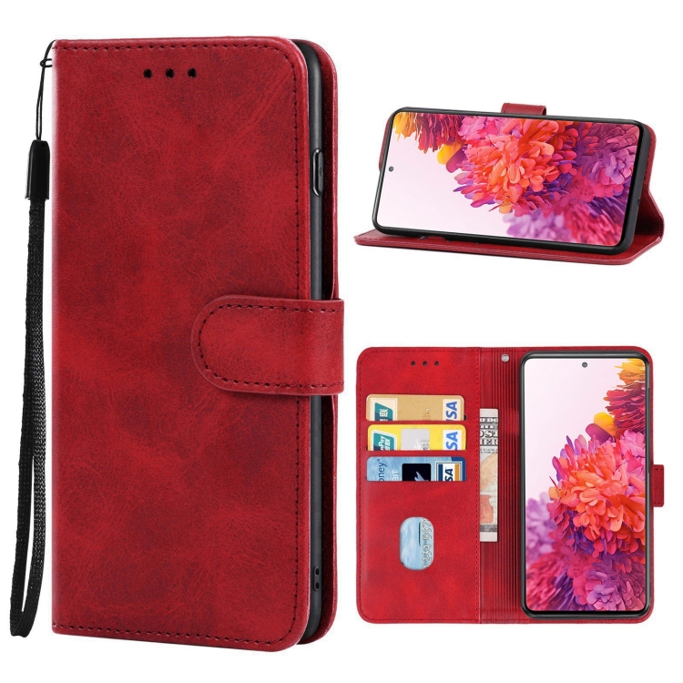 

For Samsung Galaxy S20 FE 2022 Leather Phone Case(Red)