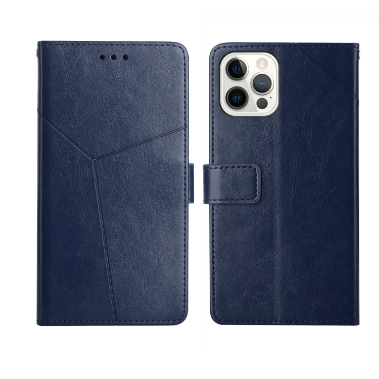 

Y Stitching Horizontal Flip Leather Phone Case For iPhone 14 Pro Max, Small Quantity Recommended Before iPhone 14 Launching(Blue)