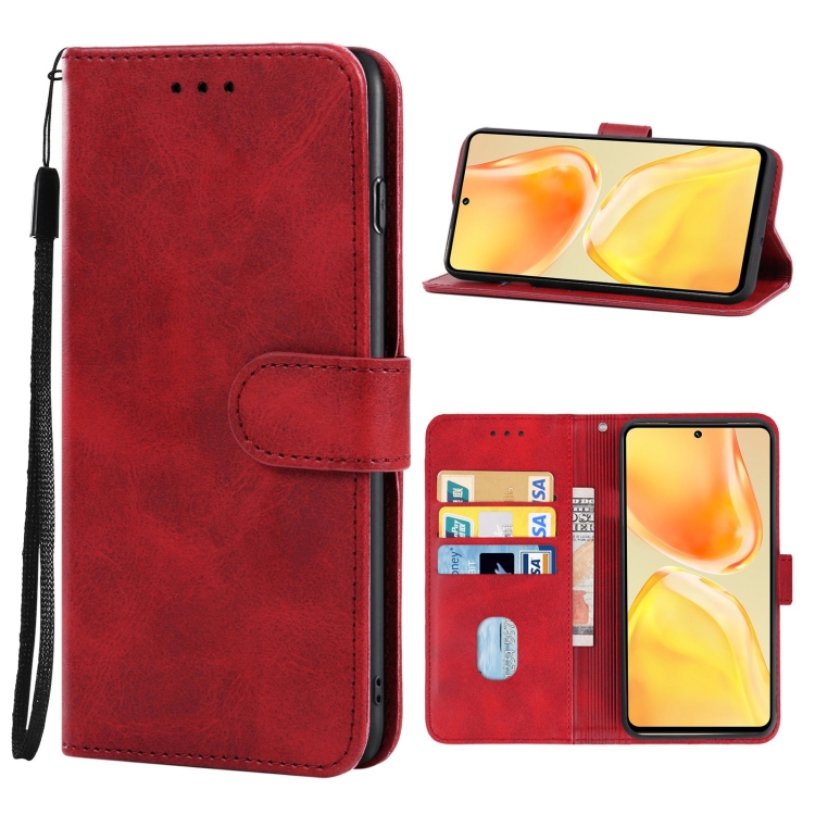

For vivo S15 Leather Phone Case(Red)