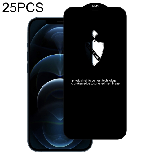 

For iPhone 12 Pro Max 25pcs Shield Arc Tempered Glass Film