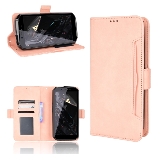 

For Oukitel WP18 Skin Feel Calf Texture Card Slots Leather Phone Case(Pink)