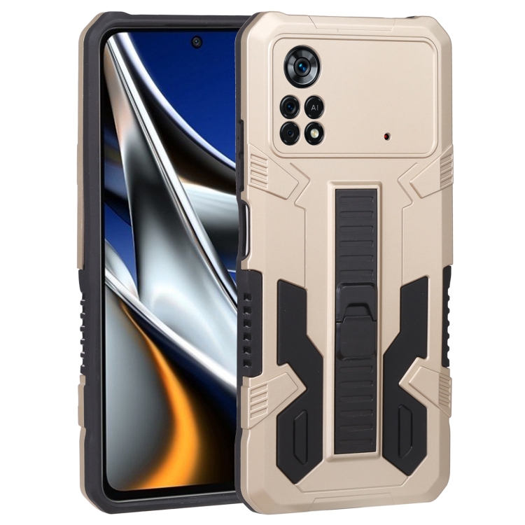 

For Xiaomi Poco X4 Pro 5G All Inclusive Double-color TPU + PC Phone Case(Gold)