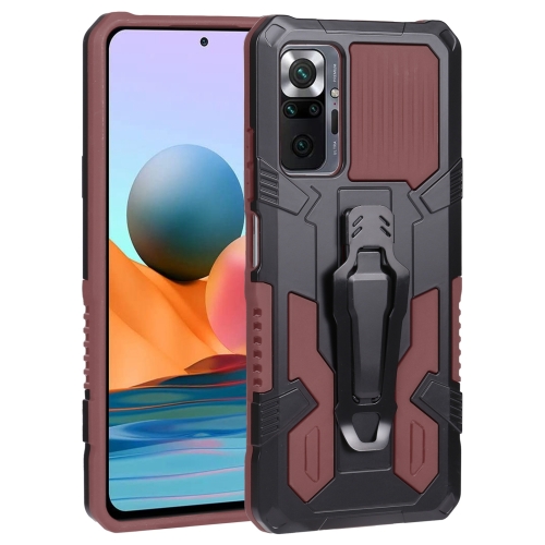 

For Xiaomi Redmi Note 11 Pro Global Armor Warrior PC + TPU Phone Case(Brown)