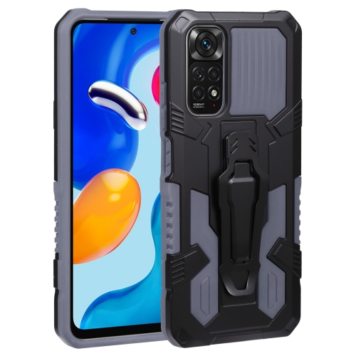 

For Xiaomi Redmi Note 11S Armor Warrior PC + TPU Phone Case(Grey)