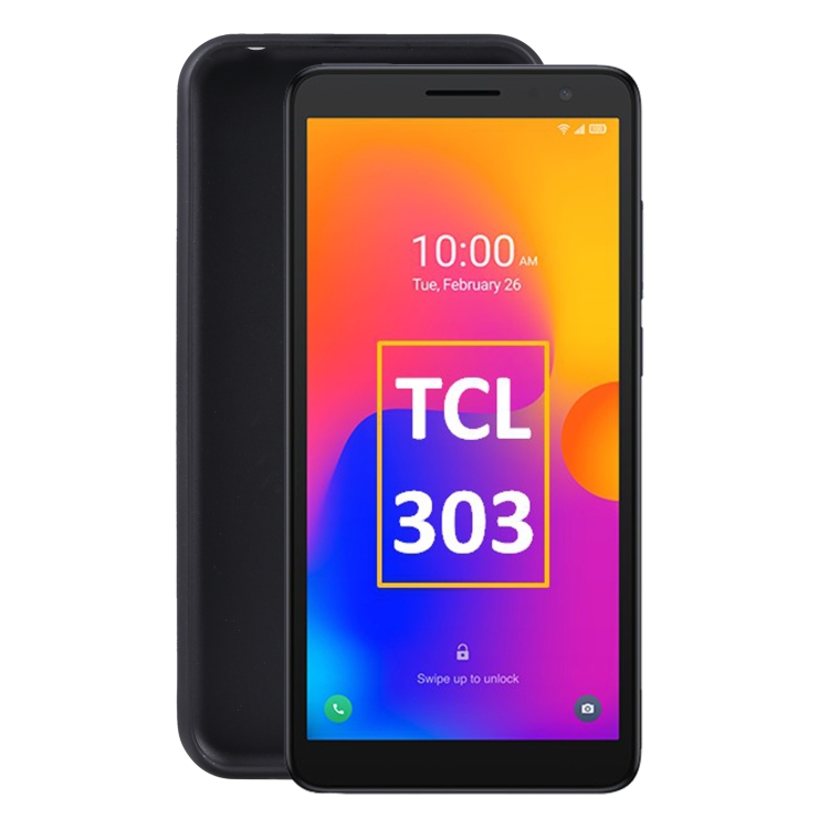 

For TCL 303 TPU Phone Case(Black)