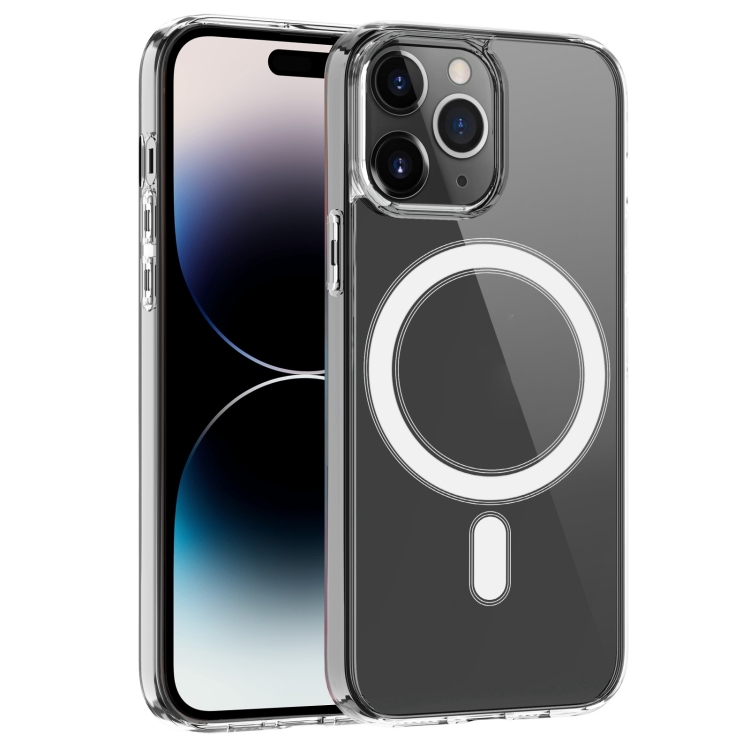 

For iPhone 14 Pro Magsafe Clear Acrylic PC +TPU Phone Case (Transparent)