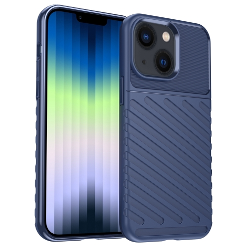

For iPhone 14 Thunderbolt Shockproof TPU Phone Case (Blue)