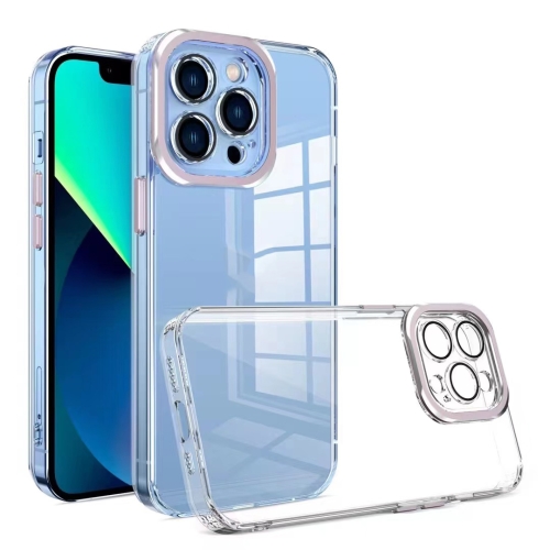 

TPU + Acrylic Transparent Phone Case with Lens Film For iPhone 11 Pro(Pink)