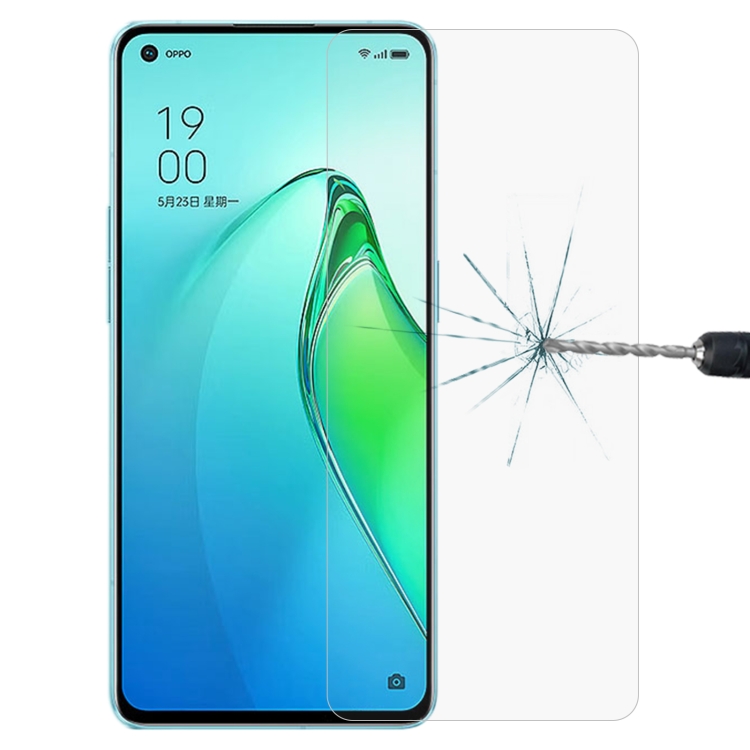 

0.26mm 9H 2.5D Tempered Glass Film For OPPO Reno8 Pro