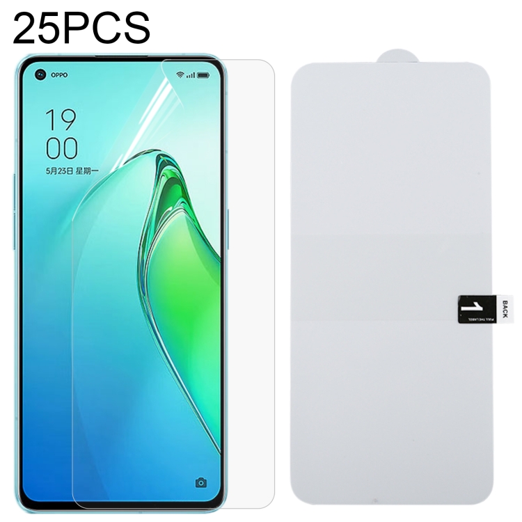 

25 PCS Full Screen Protector Explosion-proof Hydrogel Film For OPPO Reno8 Pro