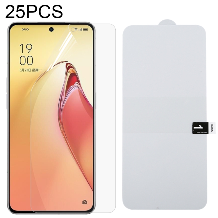 

25 PCS Full Screen Protector Explosion-proof Hydrogel Film For OPPO Reno8 Pro+