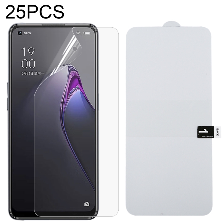

25 PCS Full Screen Protector Explosion-proof Hydrogel Film For OPPO Reno8